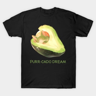 Purr-Cado Dream Funny Avocado Kawaii Cat Lover T-Shirt